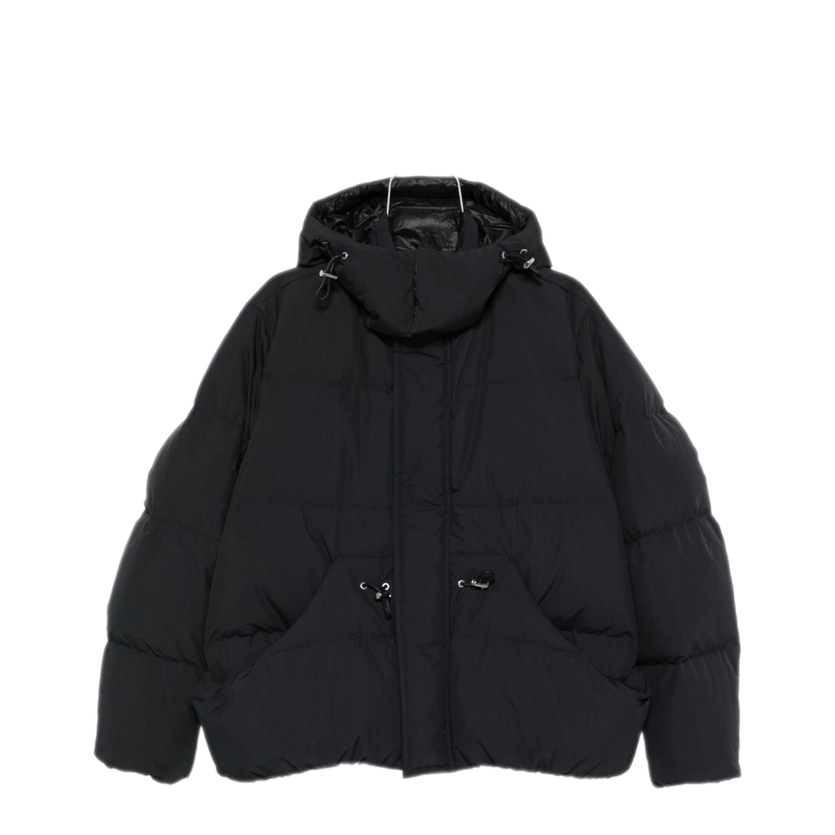 MAYFEYR - Sacai - Black Hooded Coat - 2503850M001