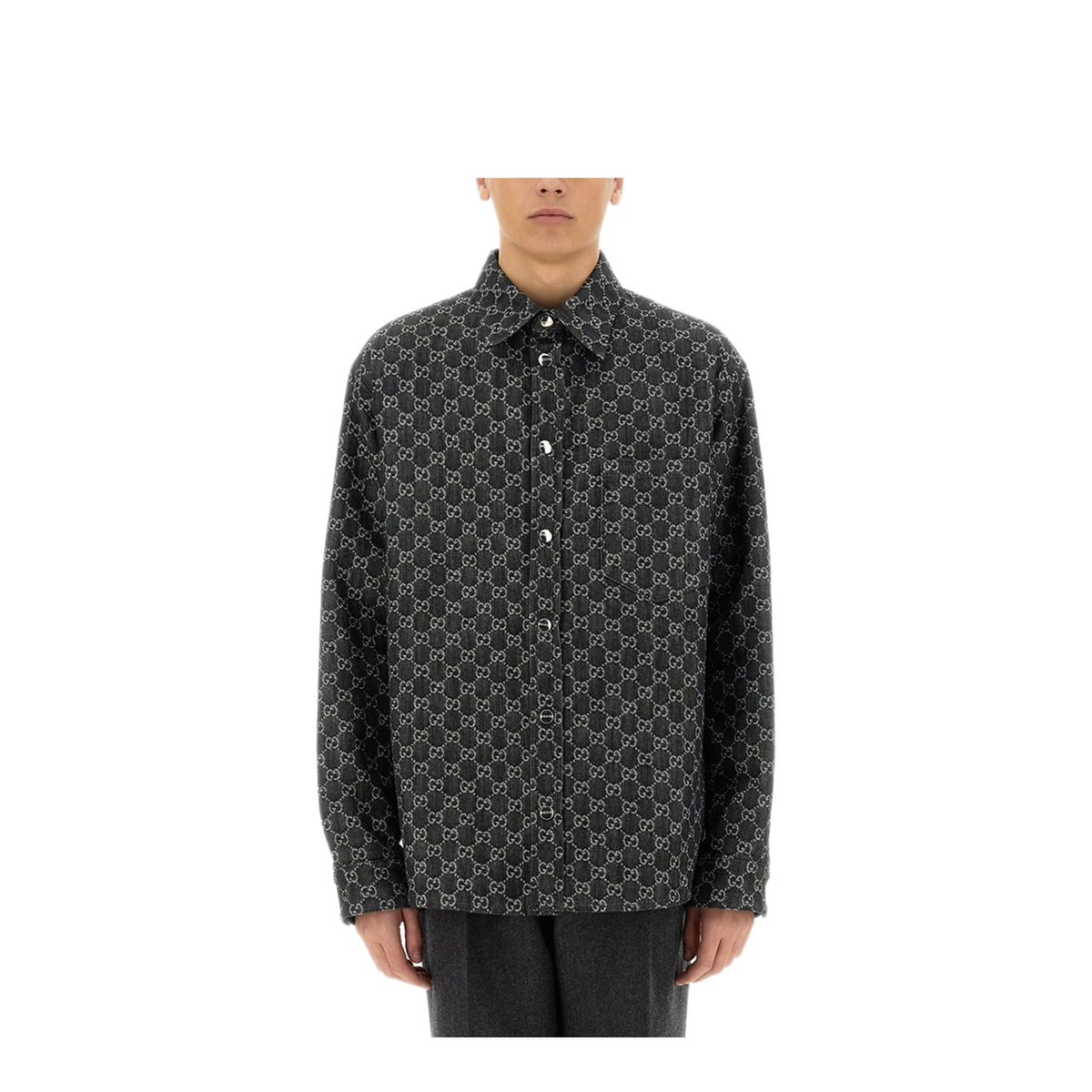 Embroidered Denim Shirt