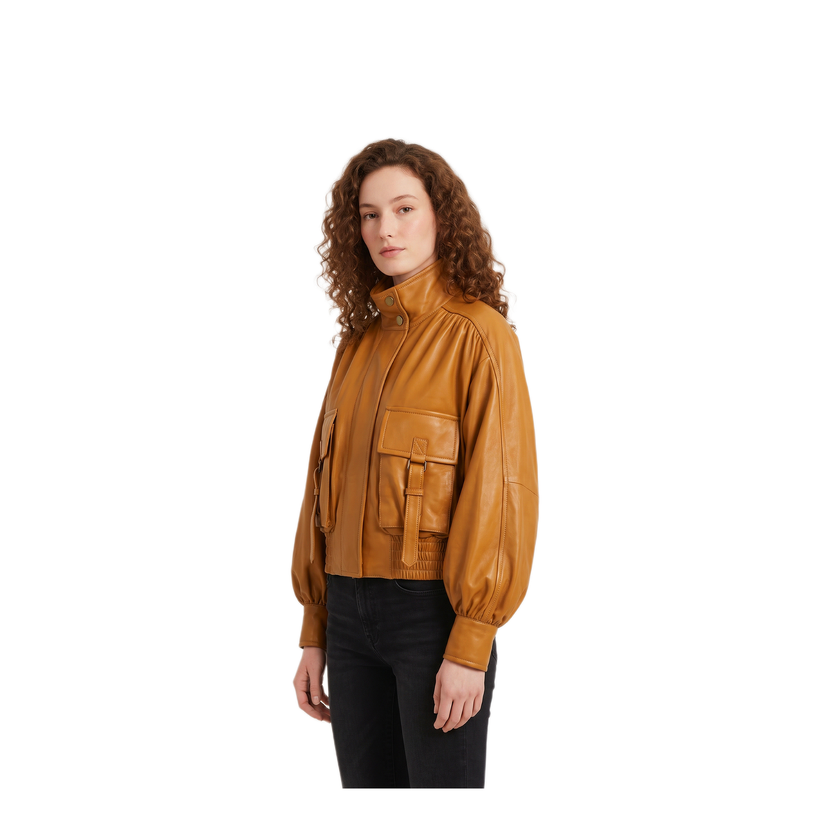 MAYFEYR - Zimmermann - Valiant Leather Biker Jacket - 0405JF261AMB