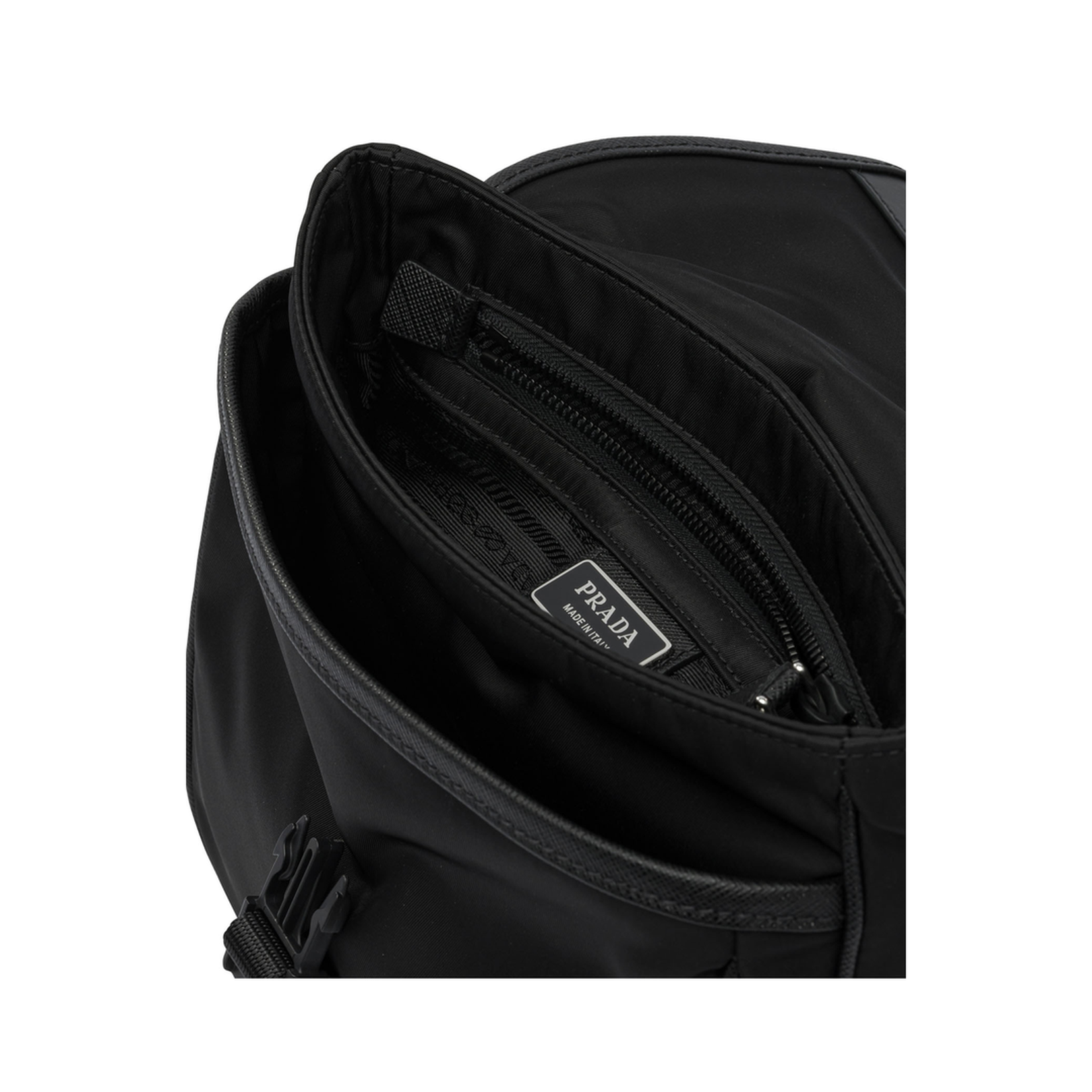 Re-Nylon and Saffiano Leather Shoulder Bag