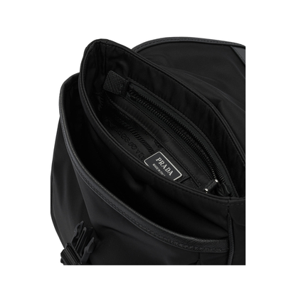 Re-Nylon and Saffiano Leather Shoulder Bag