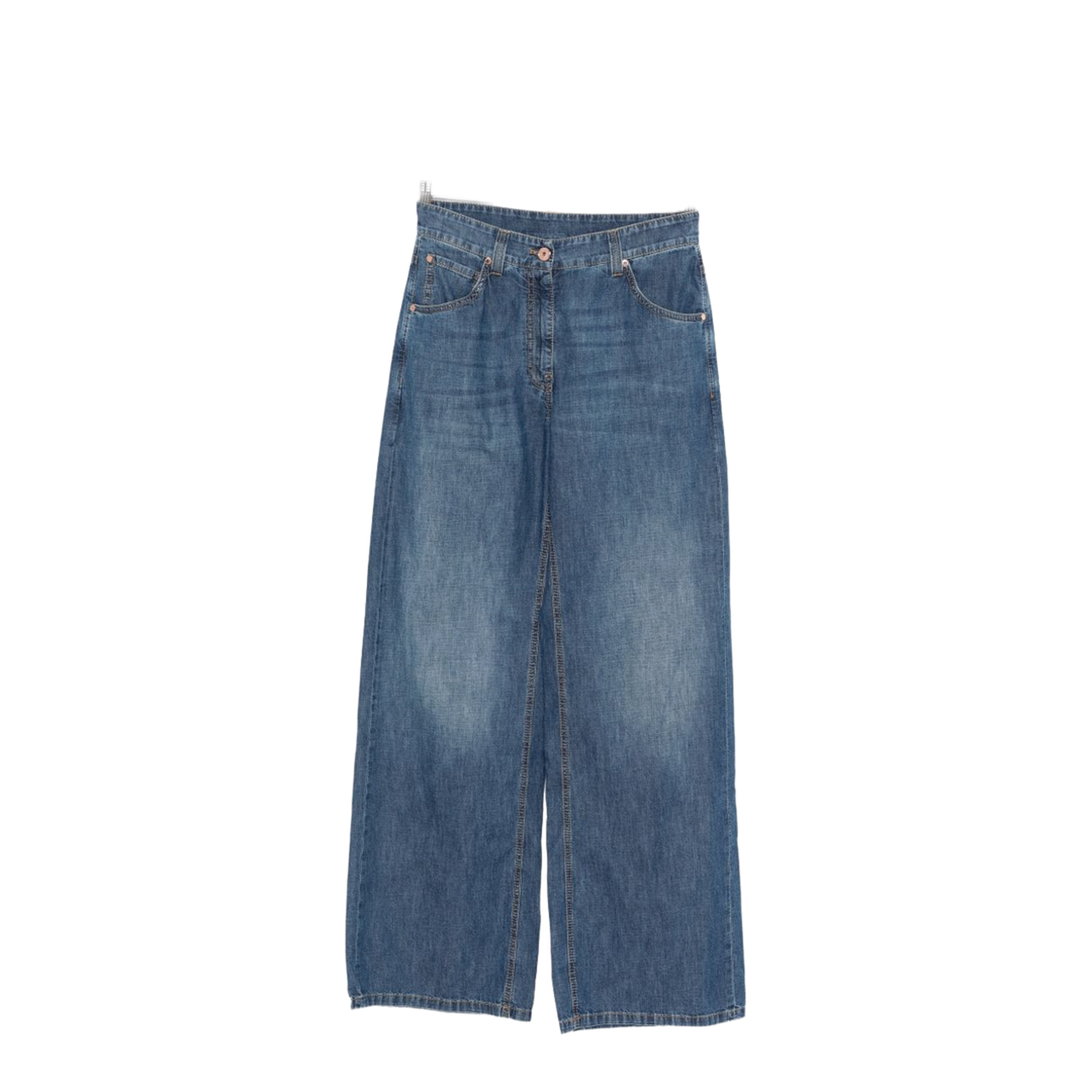 Women's Wide Leg Denim Jeans Blue