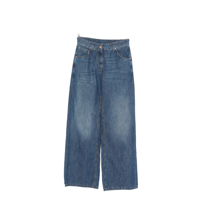 Women's Wide Leg Denim Jeans Blue