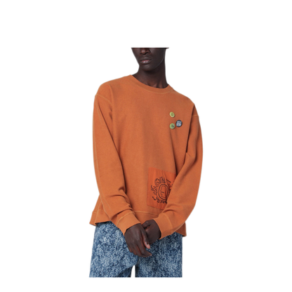 MAYFEYR - Brain Dead - Earth Tone Gargoyle Cotton Sweatshirt - BDF25T100045COLB