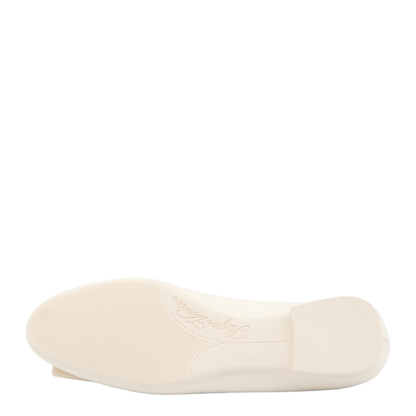U Look Ballet Flats in Ivory Patent Leather