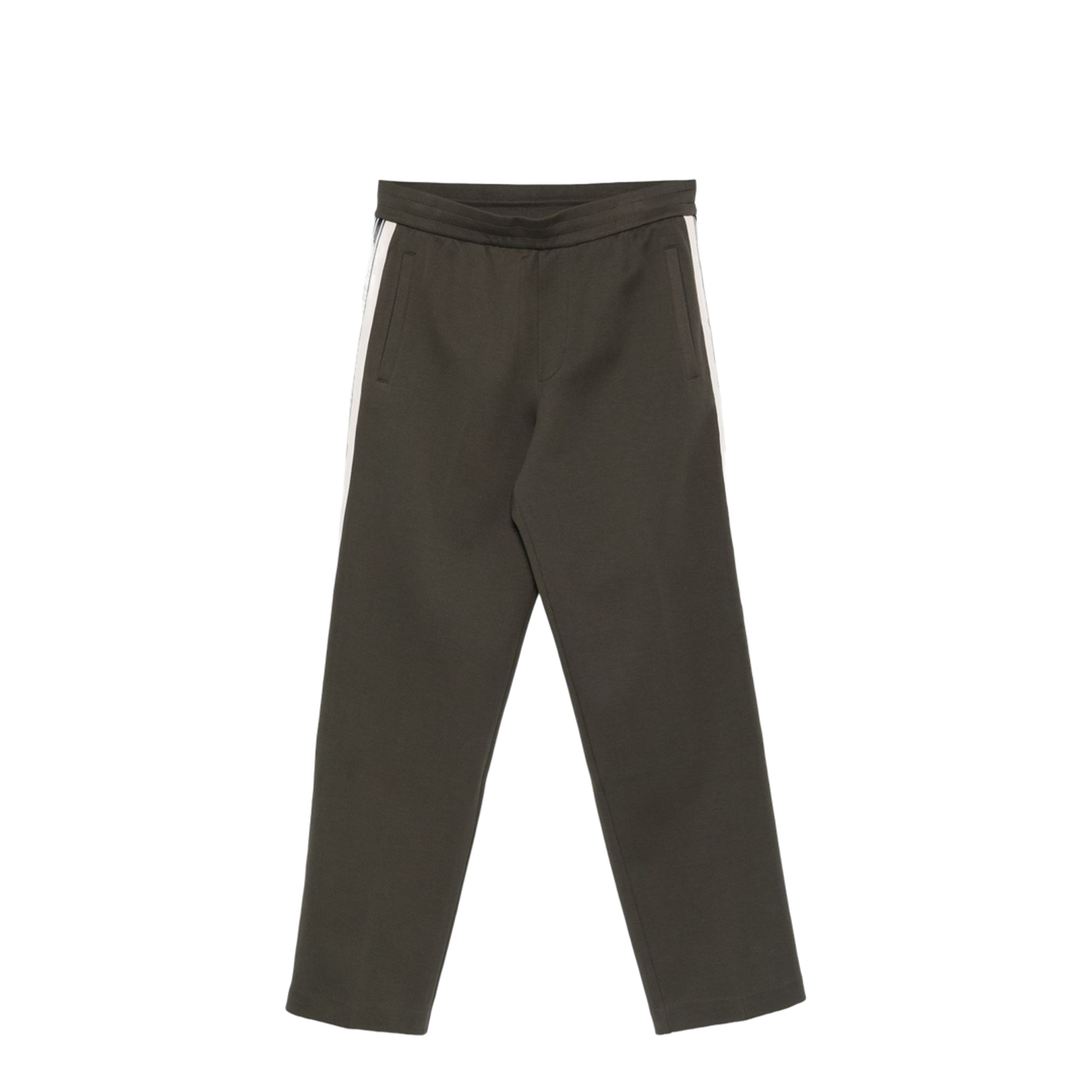 Jersey Trousers with Elasticated Waist and Contrasting Bands