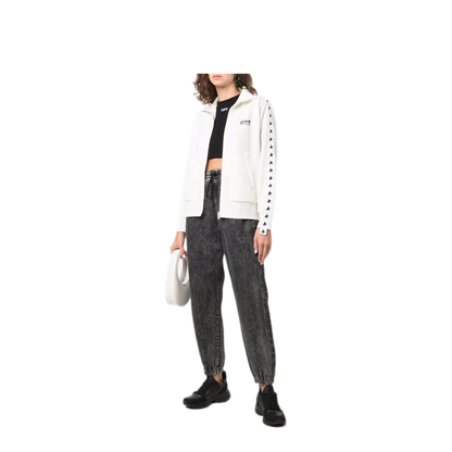 MAYFEYR - Golden Goose - Zipped Sweatshirt With Grosgrain Strip And Stars - GWP00875P00052081347