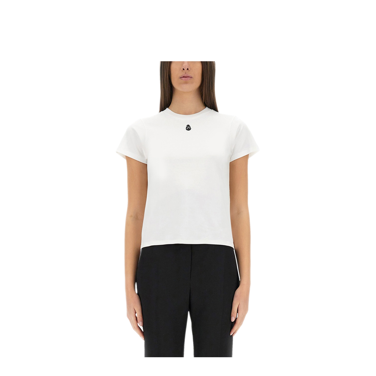 T-Shirt with Embellished Skull
