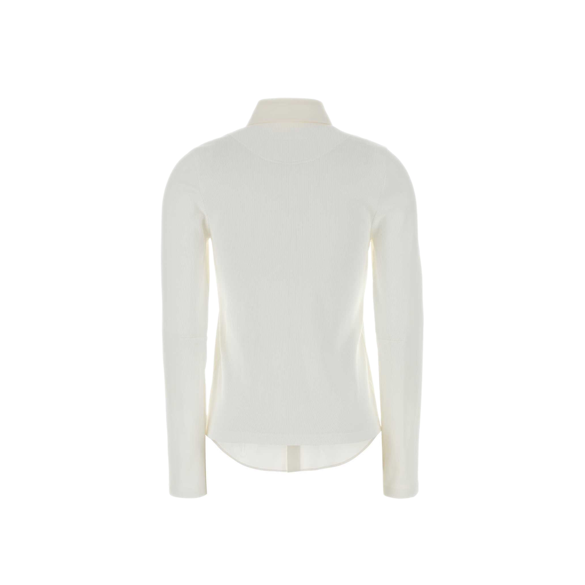 MAYFEYR - Mm6 Maison Margiela - White Poplin And Stretch Knit Shirt - S62DT0060MTN208961