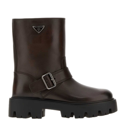 MAYFEYR - Prada - Brown Leather Ankle Boots - 1U187OFBD503KDPF0562
