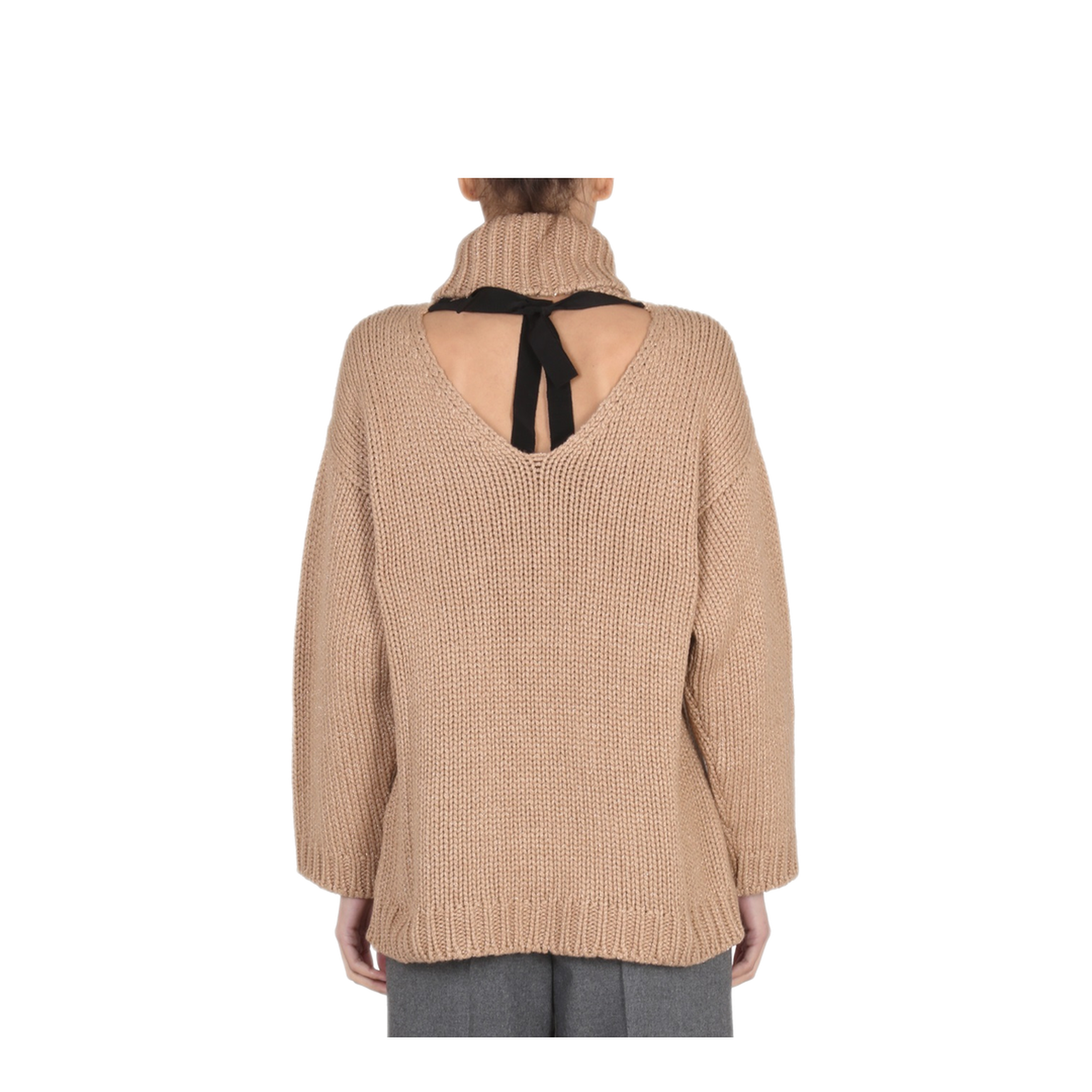 MAYFEYR - RED VALENTINO - Wool And Lurex Blend Sweater - 1R0KC15L6NNDE0