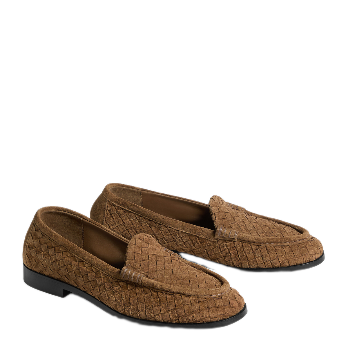 MAYFEYR - Bottega Veneta - Intrecciato Suede Supple Loafer - 867815V6X219866
