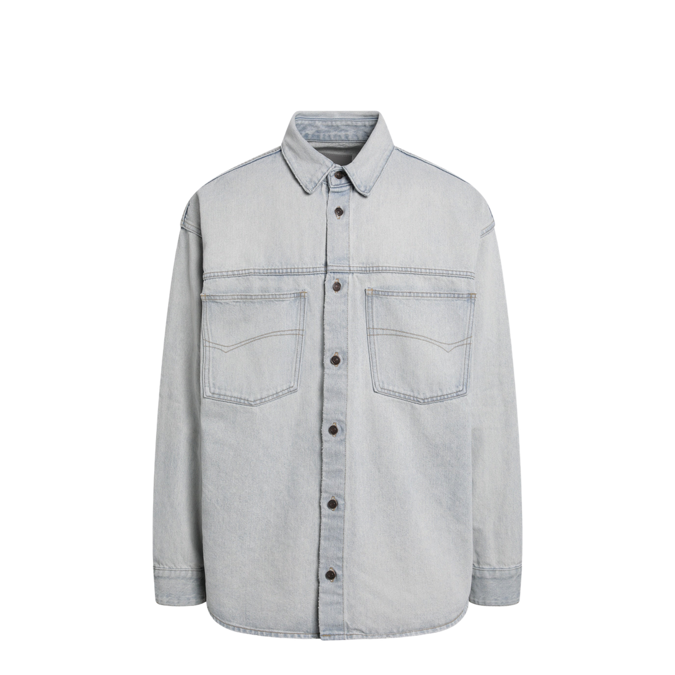 MAYFEYR - Balenciaga - Light Blue Cotton Denim Shirt - 868318TDW144200