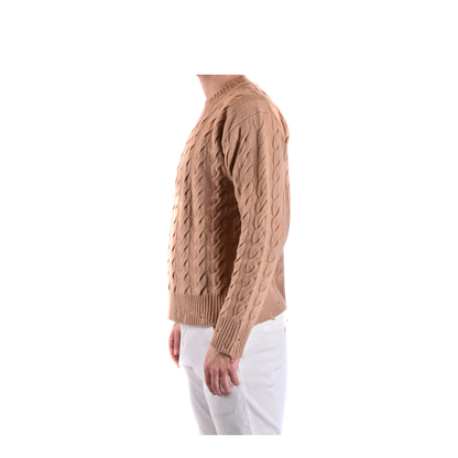MAYFEYR - LANEUS - Camel Merino Cashmere Sweater - MGU748CAMMELLO