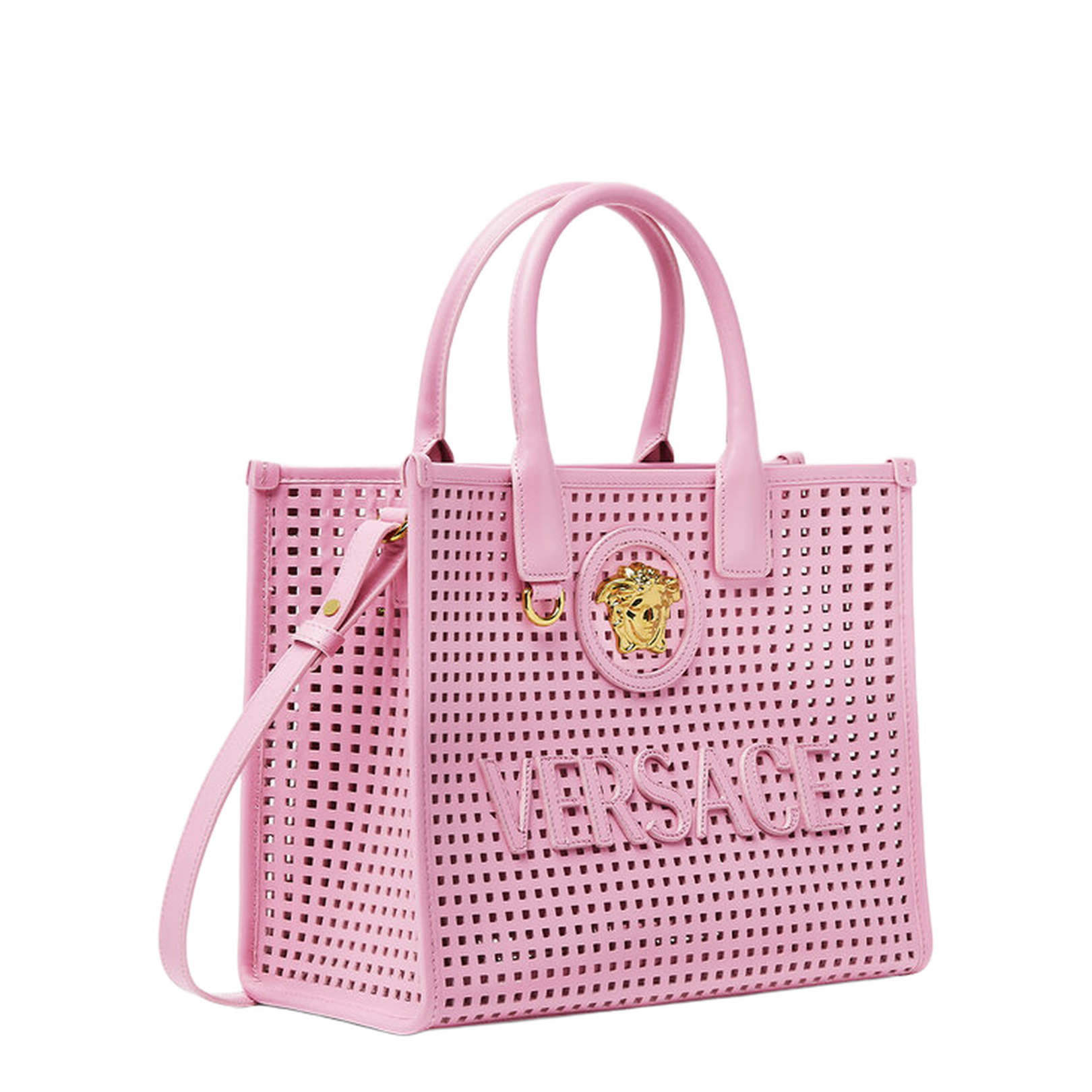 Tote Bag La Medusa Laser-Cut Pink