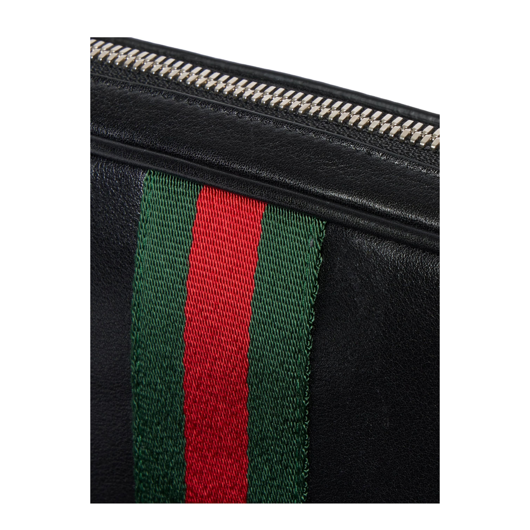 Web Trademark Small Crossbody Bag - Black