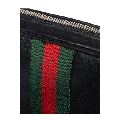 Web Trademark Small Crossbody Bag - Black