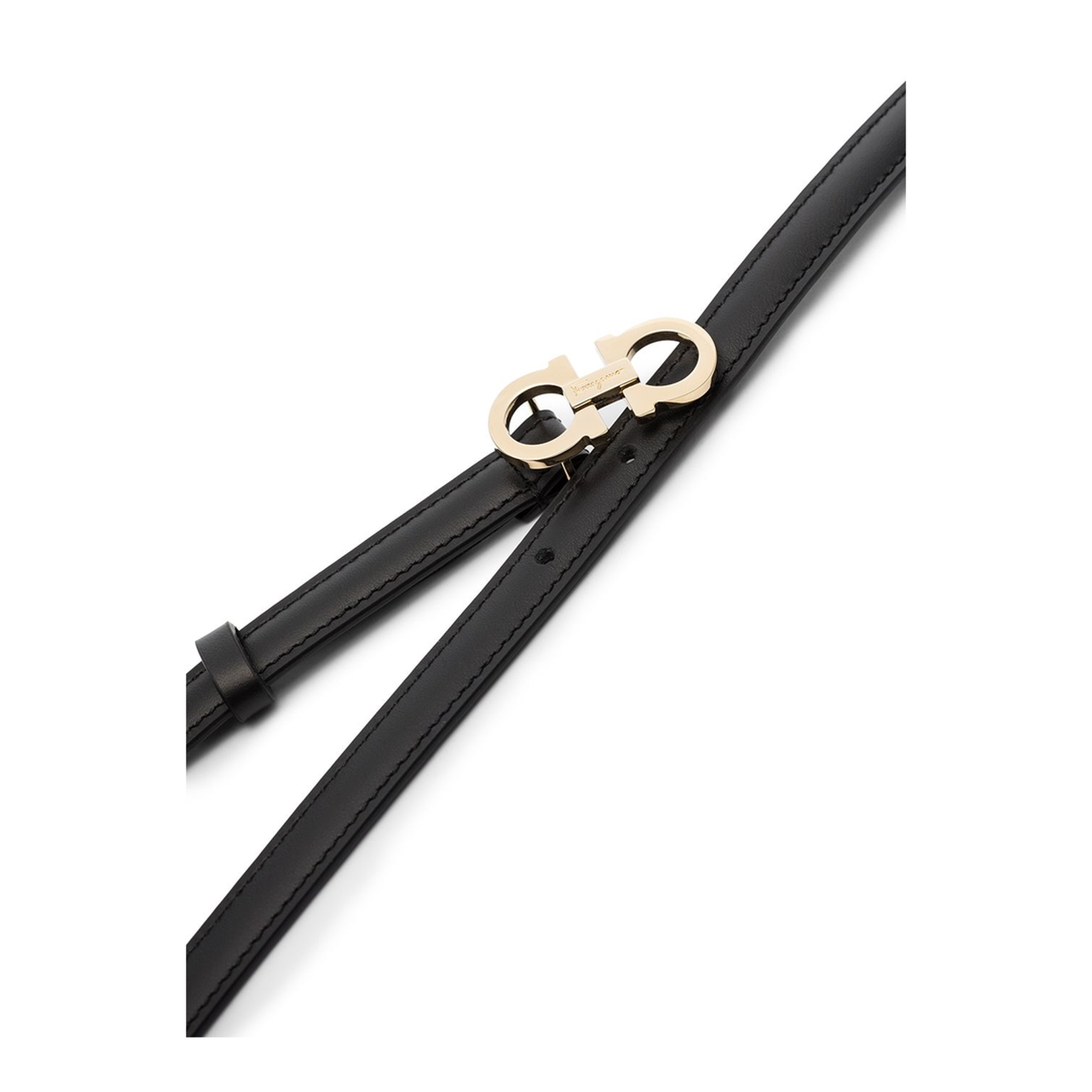 Black Calf Leather Logo Plaque