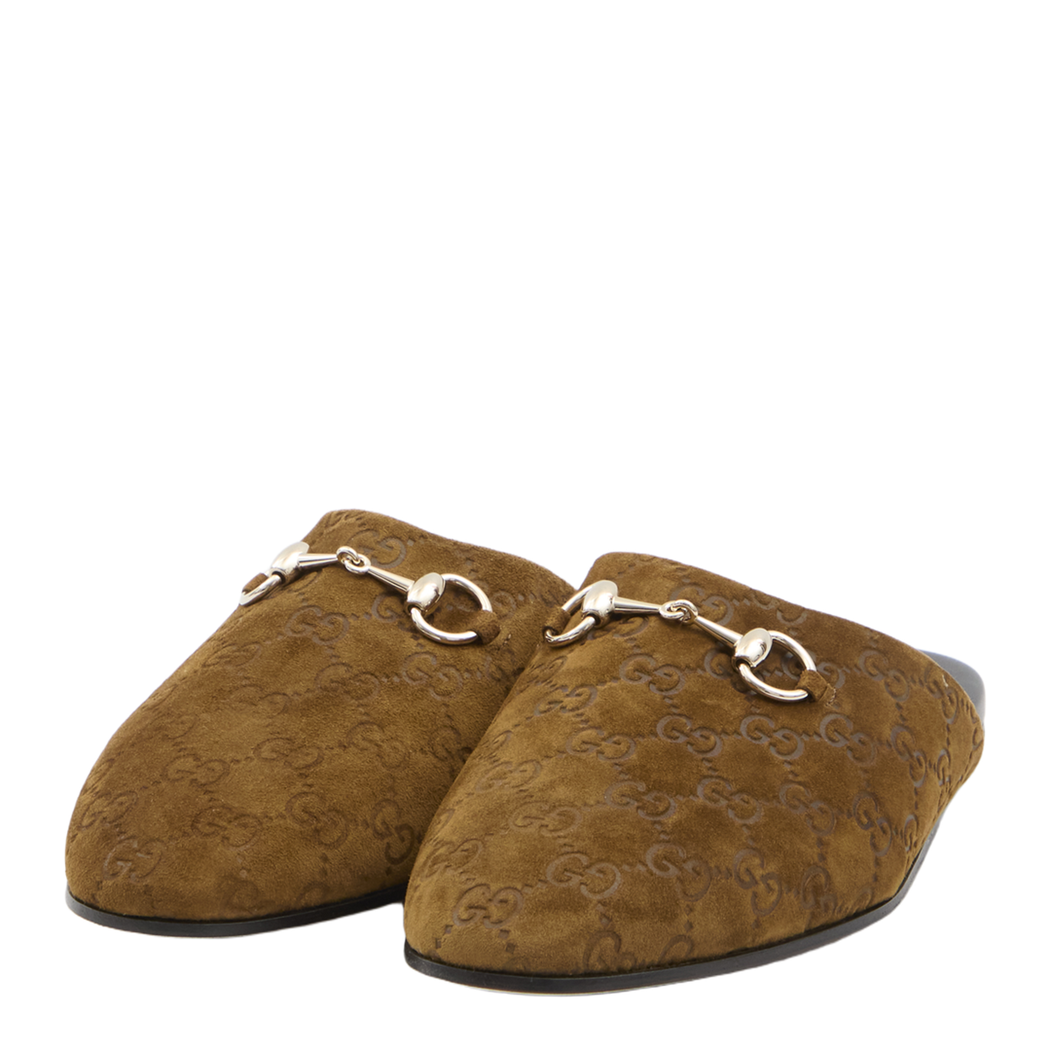 Horsebit Mule Brown Suede