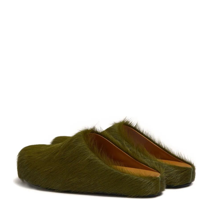 MAYFEYR - Marni - Long Hair Calfskin Fussbett Sabot - SBMS004601P412200V58