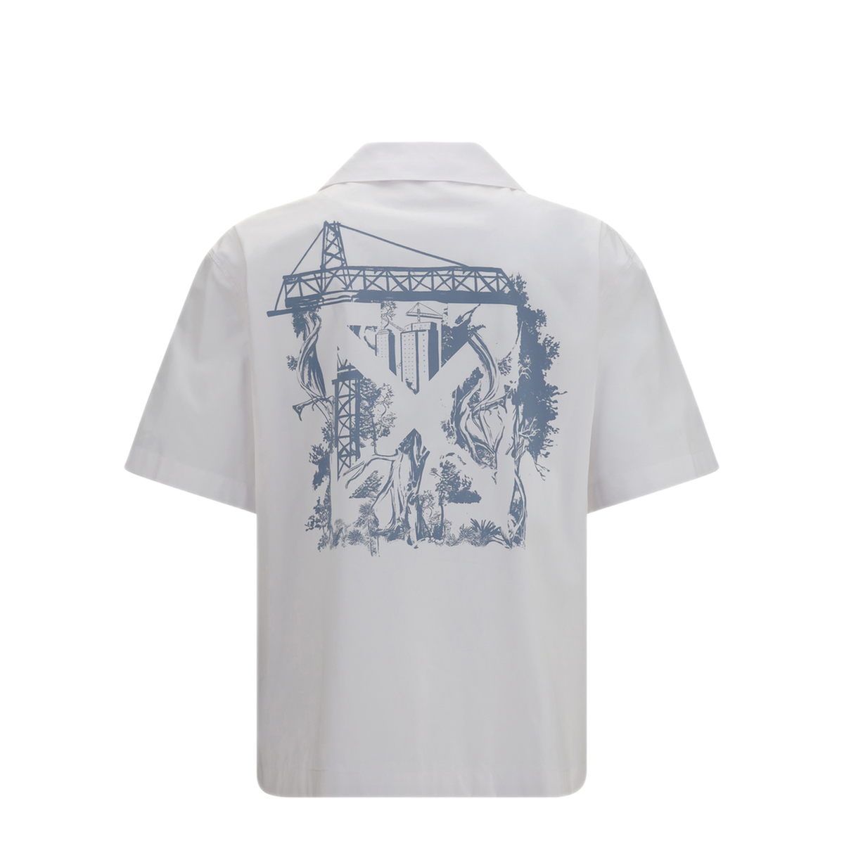 MAYFEYR - Off-White - City Nature Bowling Shirt - OMGG01QF26FAB00110100