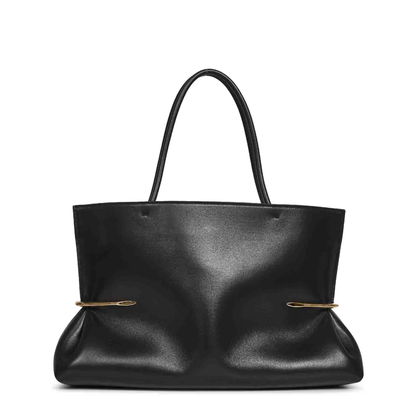 Pinch Nappa Leather Tote - Black