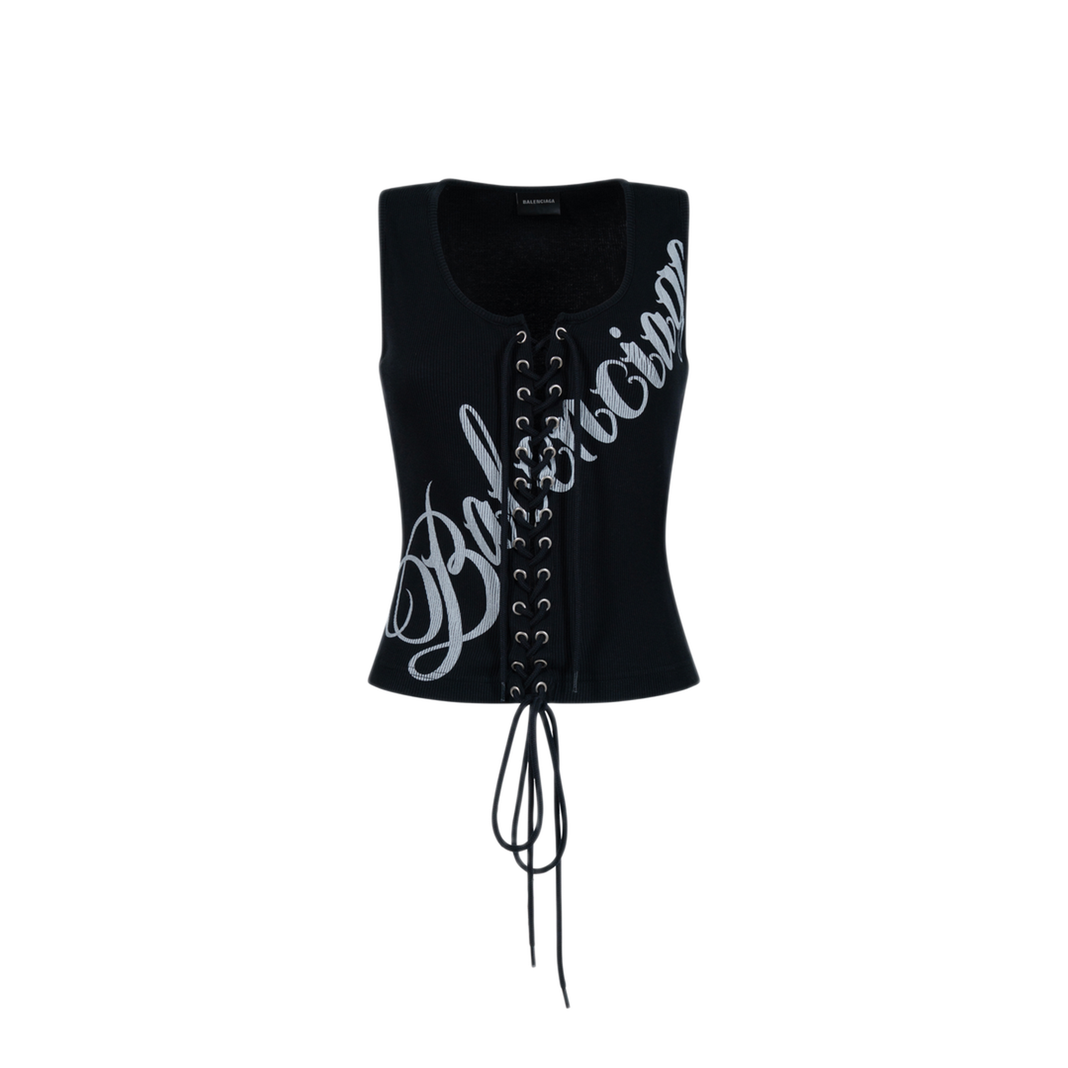 MAYFEYR - Balenciaga - Lace-Up Ribbed Tank Top - 858152TTVO21070