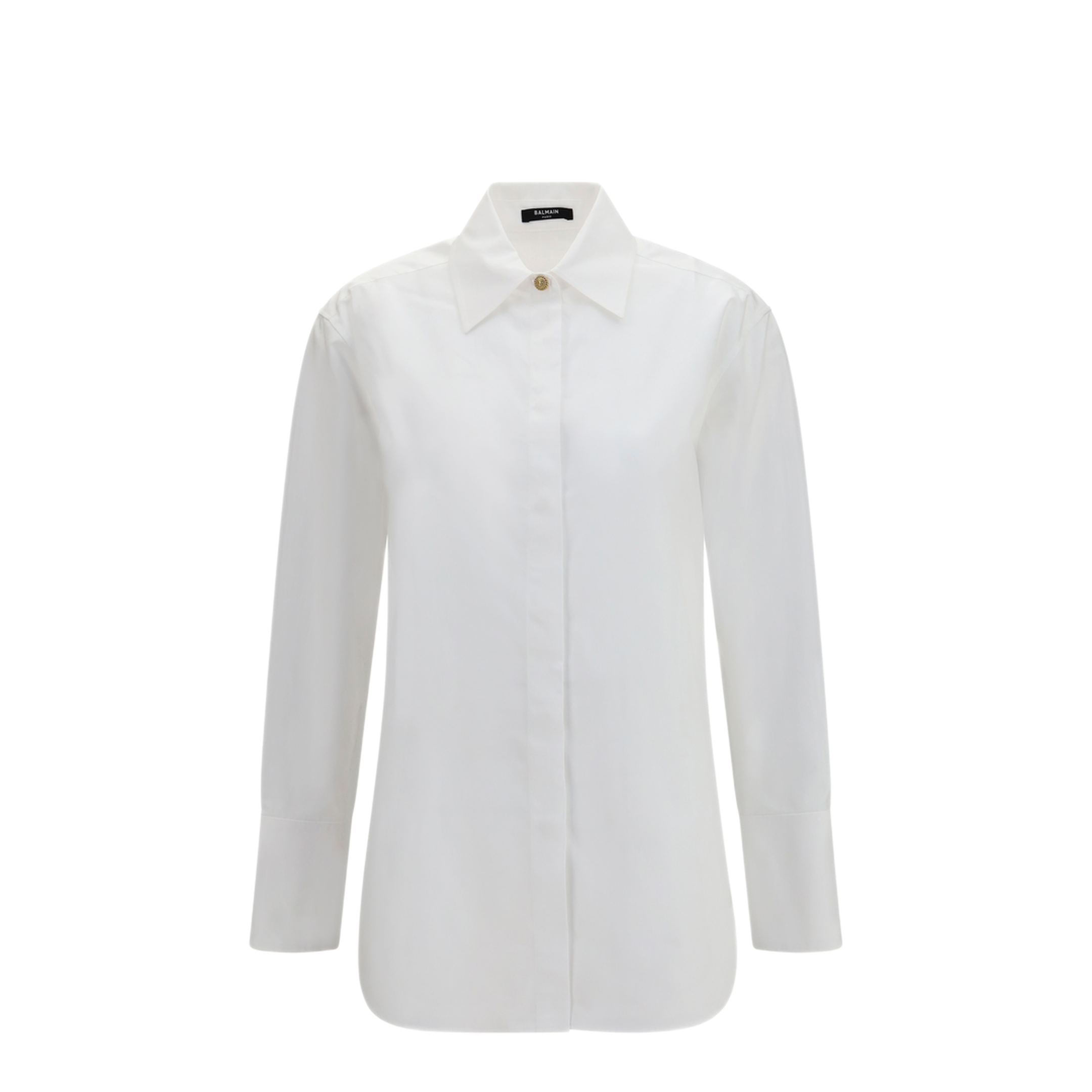 MAYFEYR - Balmain - Cotton Poplin Shirt - HF1HS495CG720FB