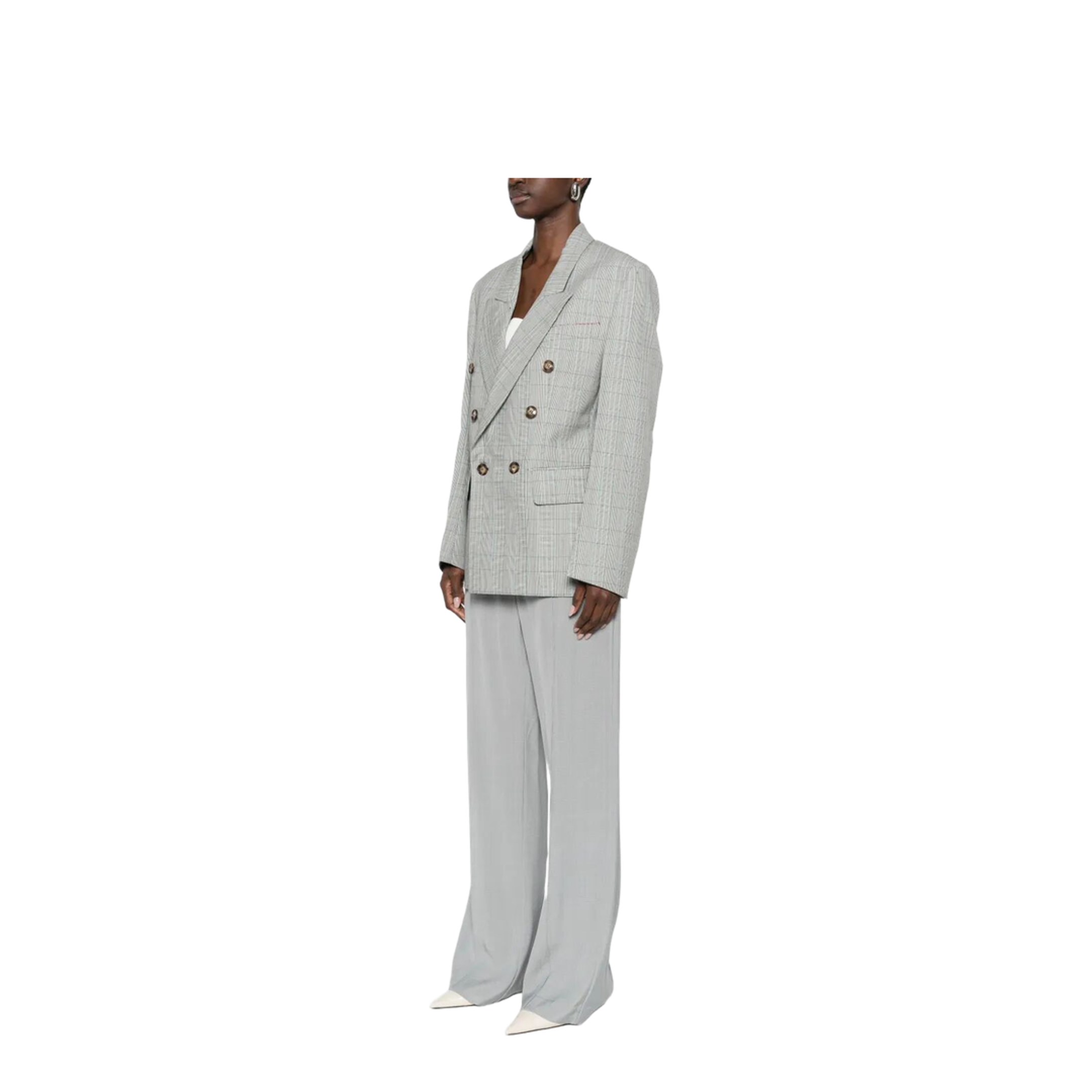 MAYFEYR - Victoria Beckham - Check Wool Double-Breasted Tailored Jacket - 1126WJK006911B