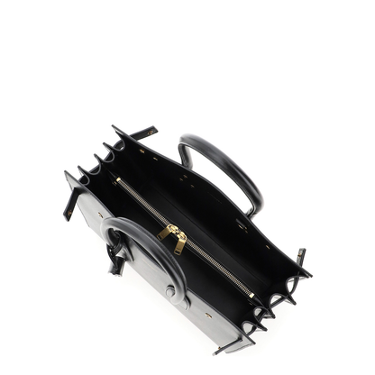 Sac de Jour Small Leather Top Handle Bags - Black