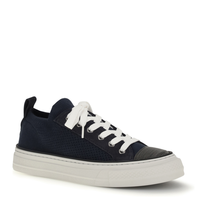 MAYFEYR - Brunello Cucinelli - Cotton Knit And Suede Sneakers - MZ35G2650