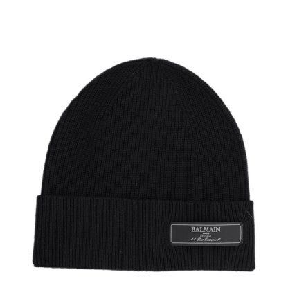 MAYFEYR - Balmain - Logo Patch Beanie - HH1XC050KK350PA