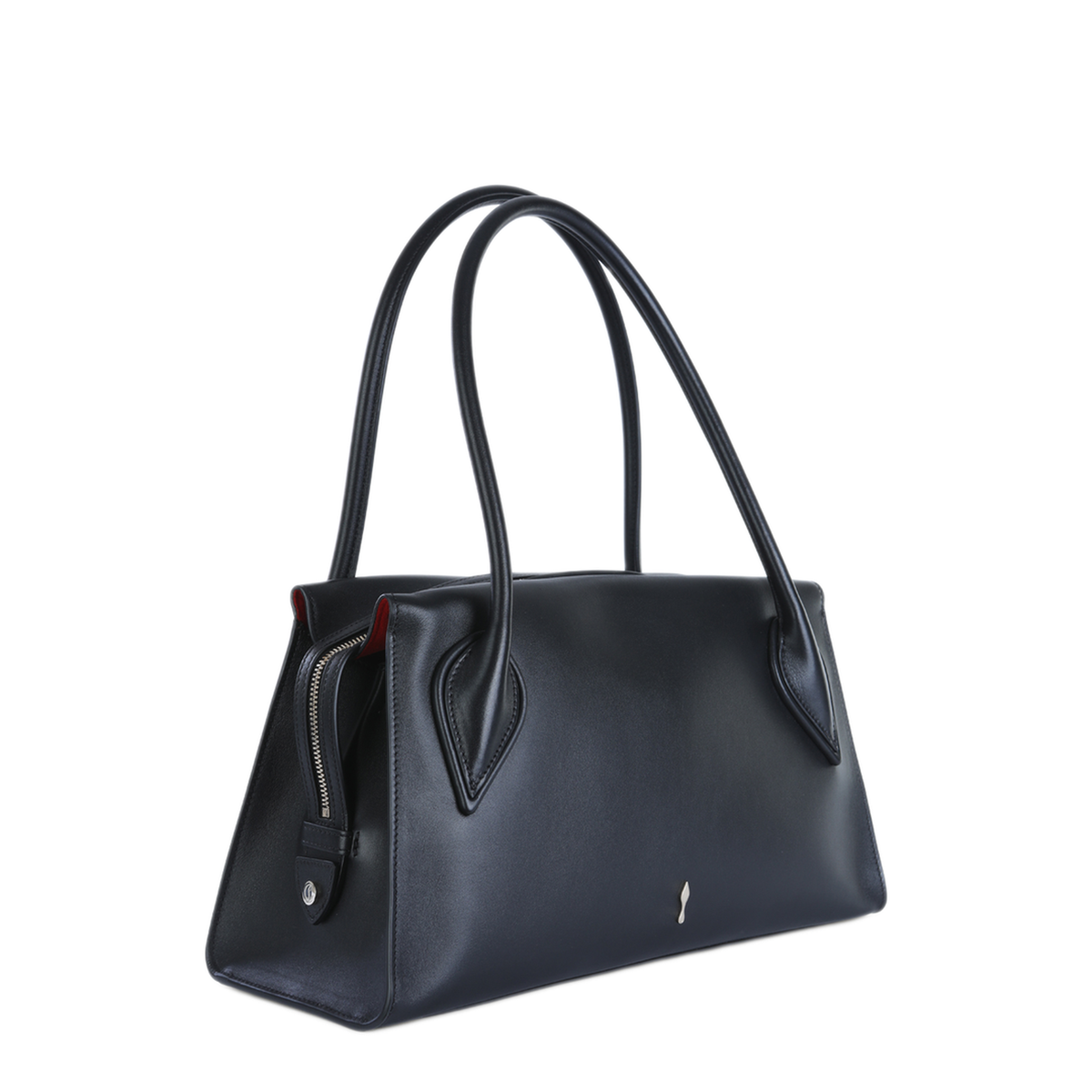 Venus Medium Calf Leather Shoulder Bag - Black