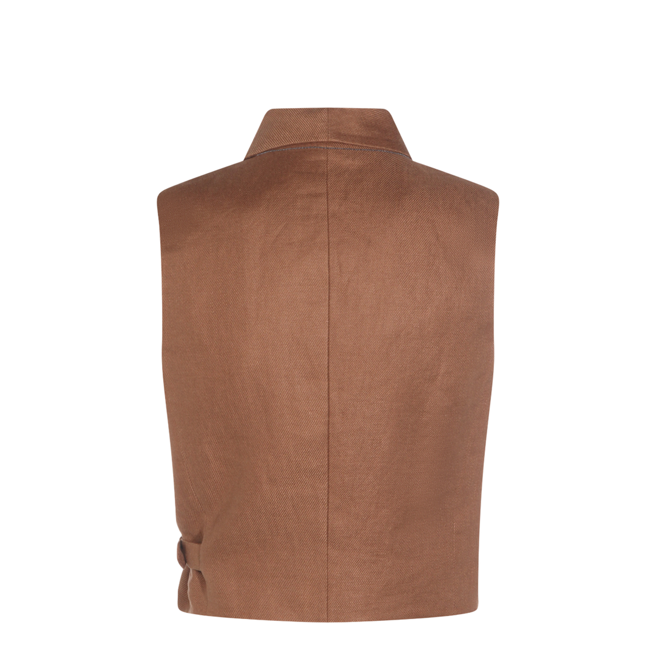 Women's Linen Top Brown
