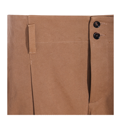 High-rise wide-leg pants in cotton canvas