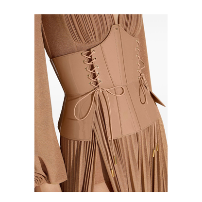 MAYFEYR - Elisabetta Franchi - Brown Dress - ABR1566E2EV8