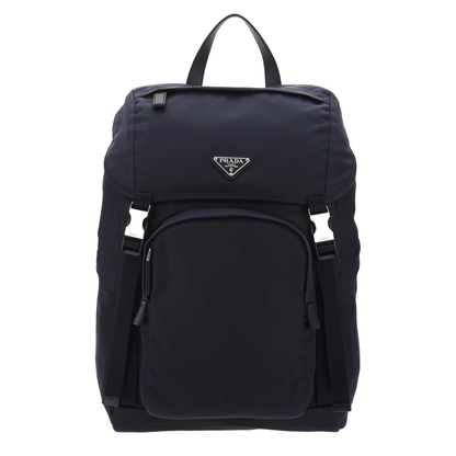 Re-Nylon Backpack with Saffiano Details