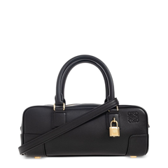 Amazona Cropped Calfskin Handbag - Black