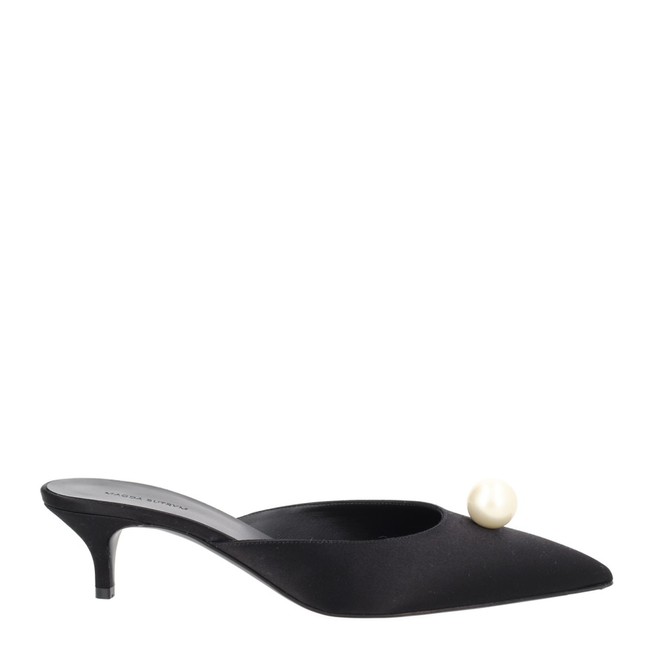 MAYFEYR - Magda Butrym - Mule In Seta Con Perla - 513526BLACK