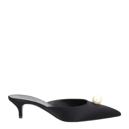 MAYFEYR - Magda Butrym - Mule In Seta Con Perla - 513526BLACK