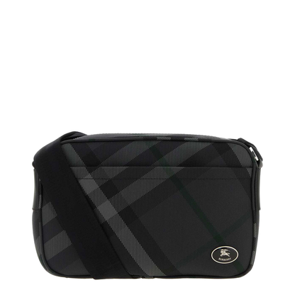 Grid Handbags in Gray