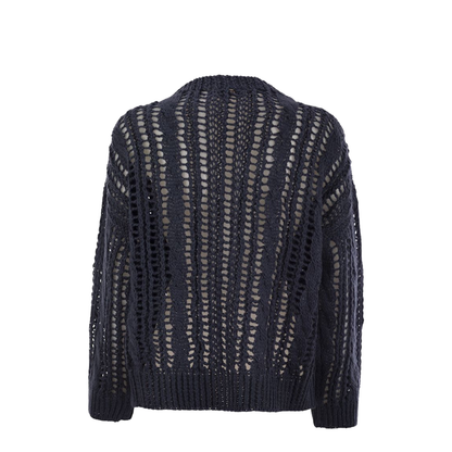 Cable & Mesh Jute and Cotton Jersey