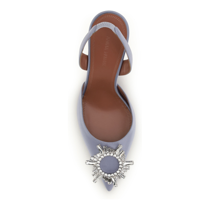 MAYFEYR - Amina Muaddi - Begum Slingback Pumps - 16S365884BEGLILACGREY