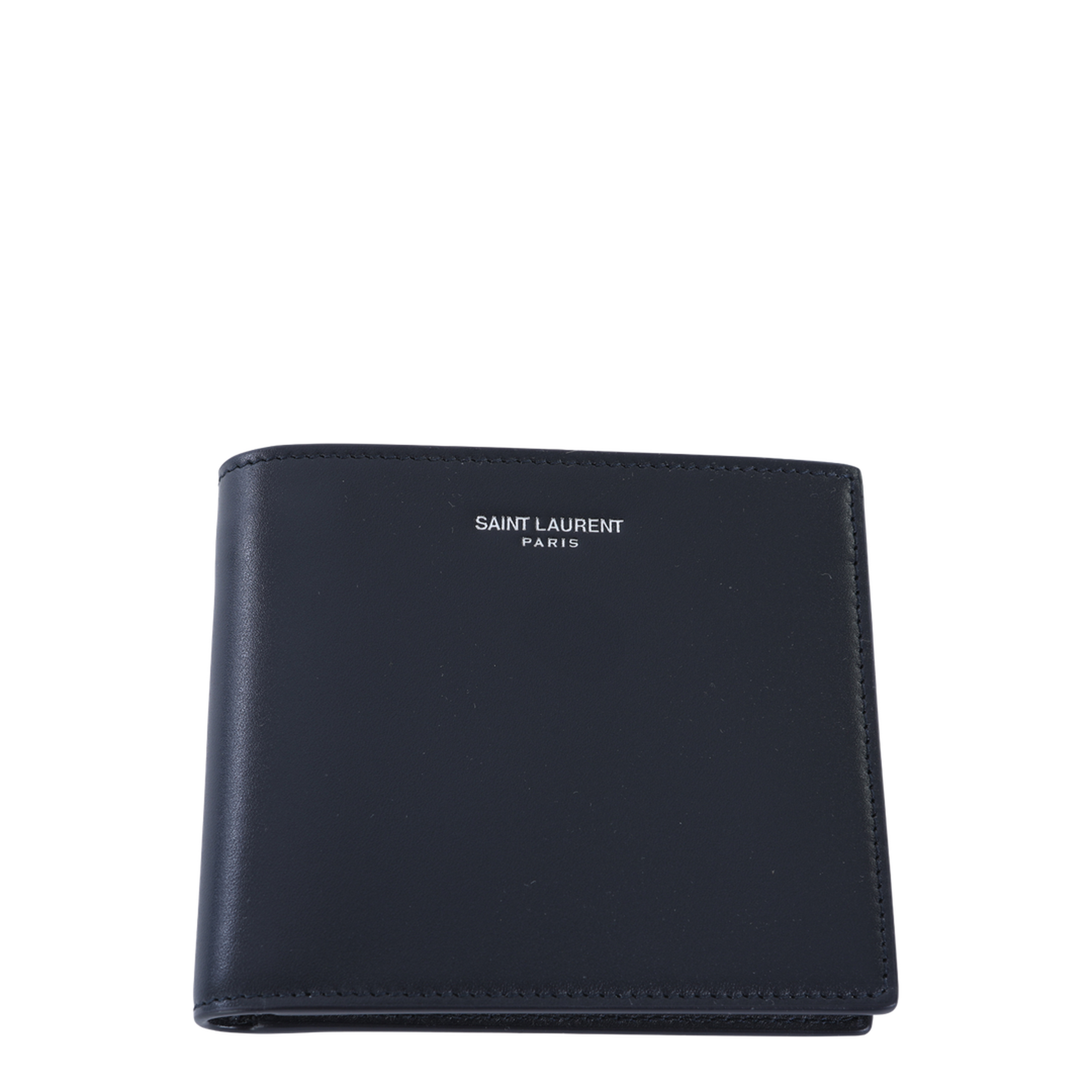 East/West Wallet in Smooth Calfskin Leather - Midnight Blue