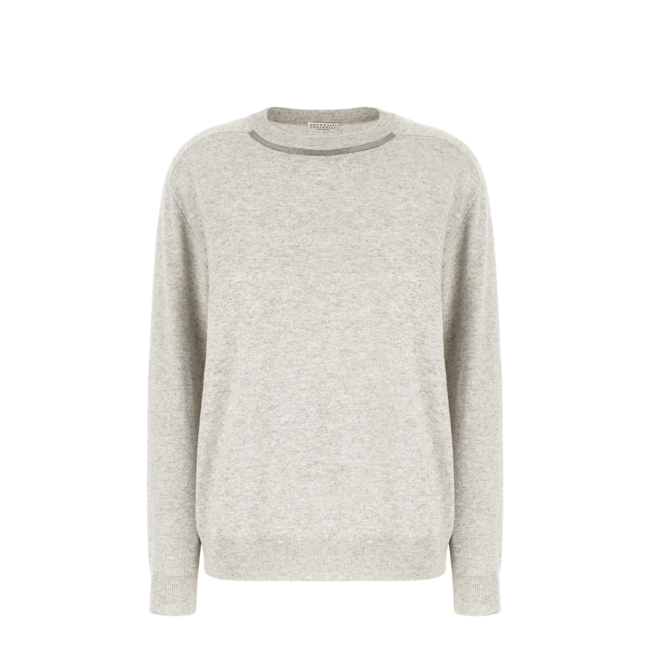Melange Grey Cashmere Sweater