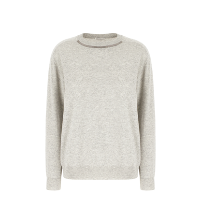 Melange Grey Cashmere Sweater