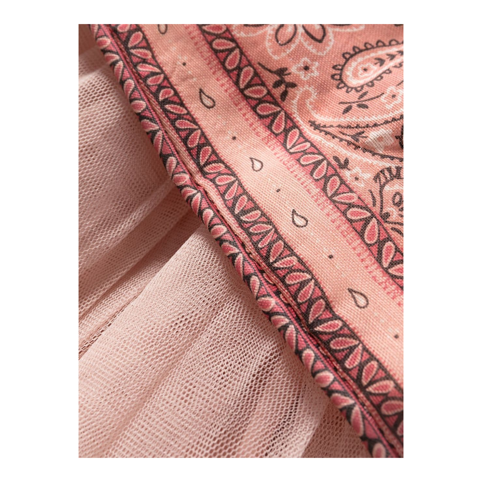 Pink Bandana Print Mini Dress