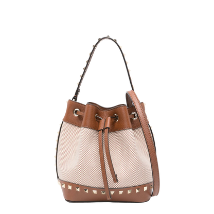 Rockstud Canvas Bucket Bag
