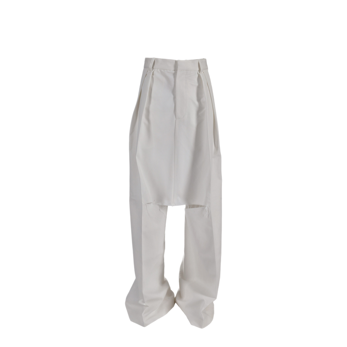 MAYFEYR - NICCOLÒ PASQUALETTI - Brezza Skirt Trousers Japanese Cotton Twill - NP07P020JCTWBIANCO
