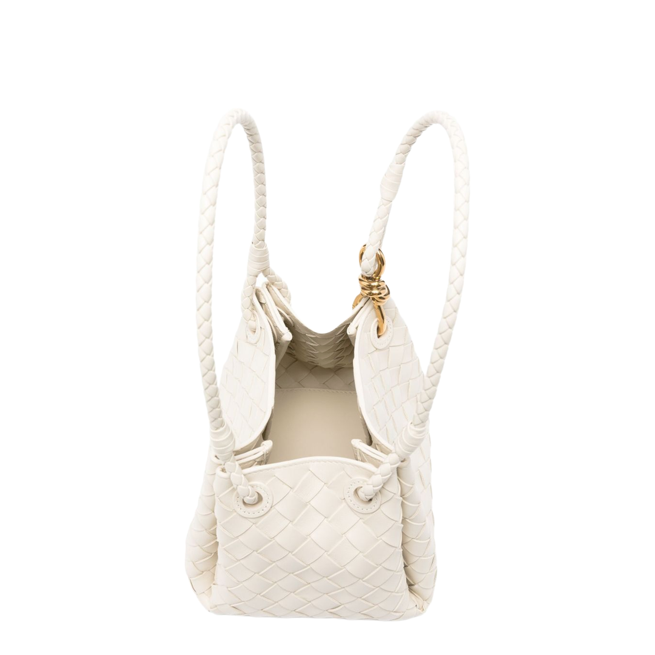 Parachute Small Leather Shoulder Bag - Sea Salt